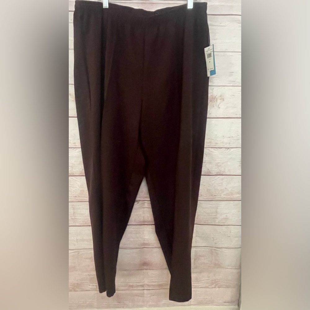 NWT CD Daniels Pull-on Pants Brown Stretch Sz 2X